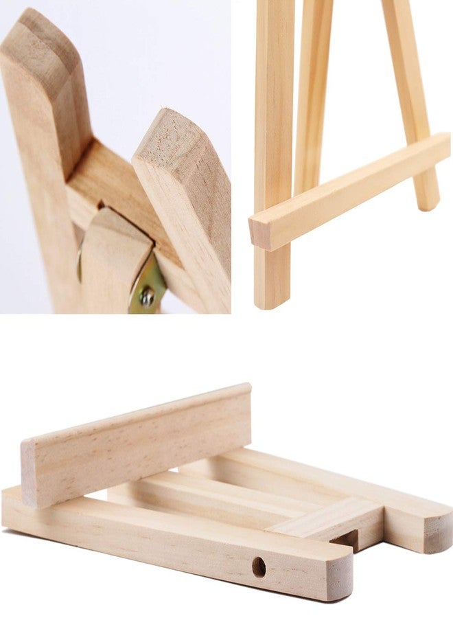DSHE Small Tabletop Display Stand 8 inch Wooden Table Top A-Frame Artist Easel Canvas Photo Picture Sign Holder Stand - Image 3